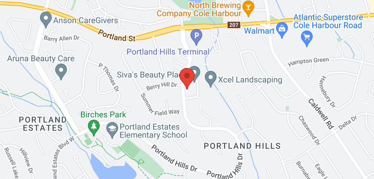 map of 573 Portland Hills Drive